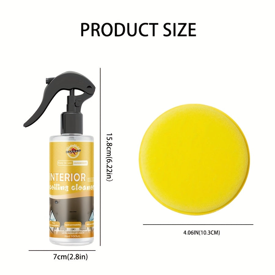 Car Interior Cleaning Kit for Seats and Fabric with Spray and Towels