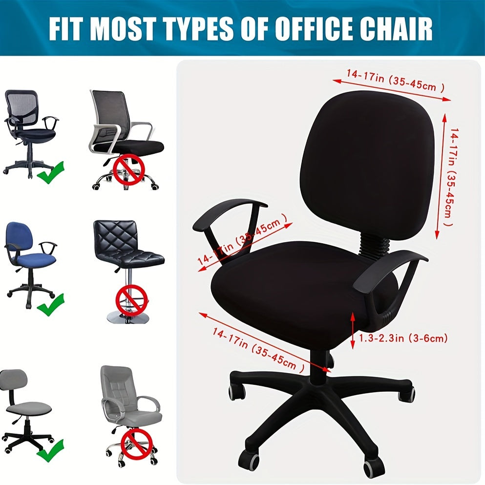 2 печатных чехла для стульев, чтобы украсить и декорировать дома или в офисе для раскладных или вращающихся стульев.