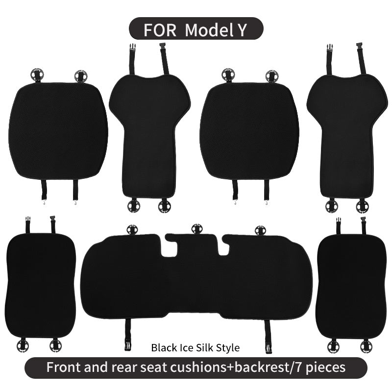 Universal viskoza o'rindiq yostiq to'plami old va orqa avtomobillar uchun, sirpanishga qarshi, nafas oladigan