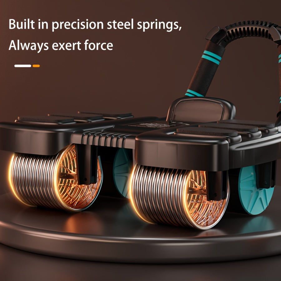 Аб-роллер с наколенниками для тренировки корпуса, домашний фитнес, оранжевый, синий, черный