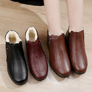 Botas de nieve de invierno para mujer con forro de felpa y suela de goma antideslizante tallas grandes