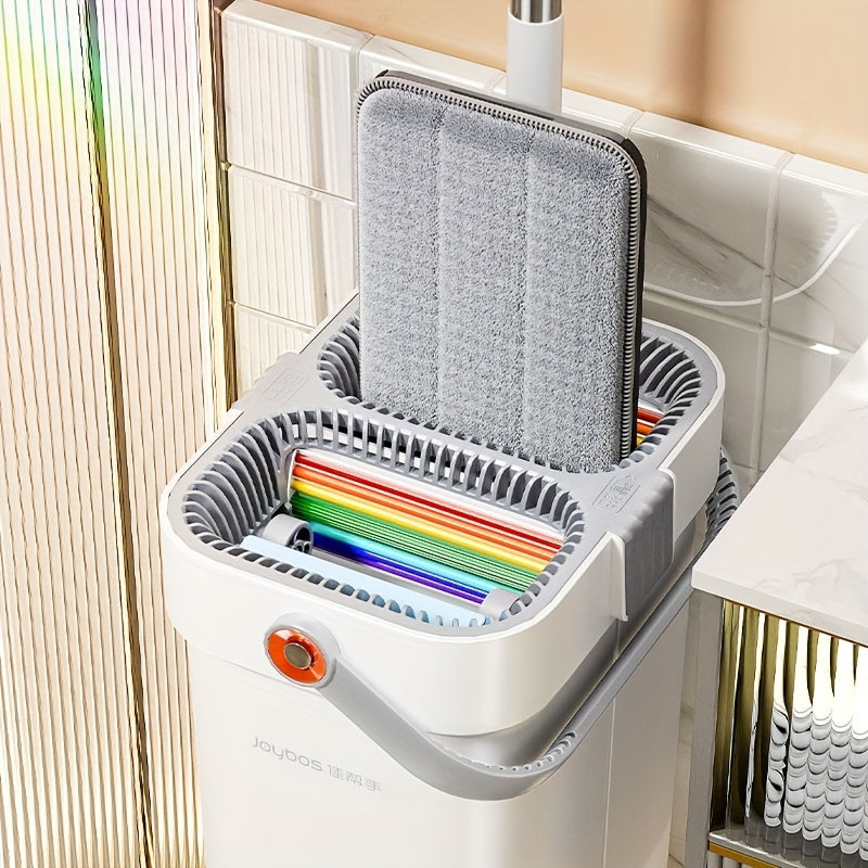 Katta tozalash uchun qopqog'li to'liq tekis pol uchun mop to'plami va 2 ta yostiq bilan kashka