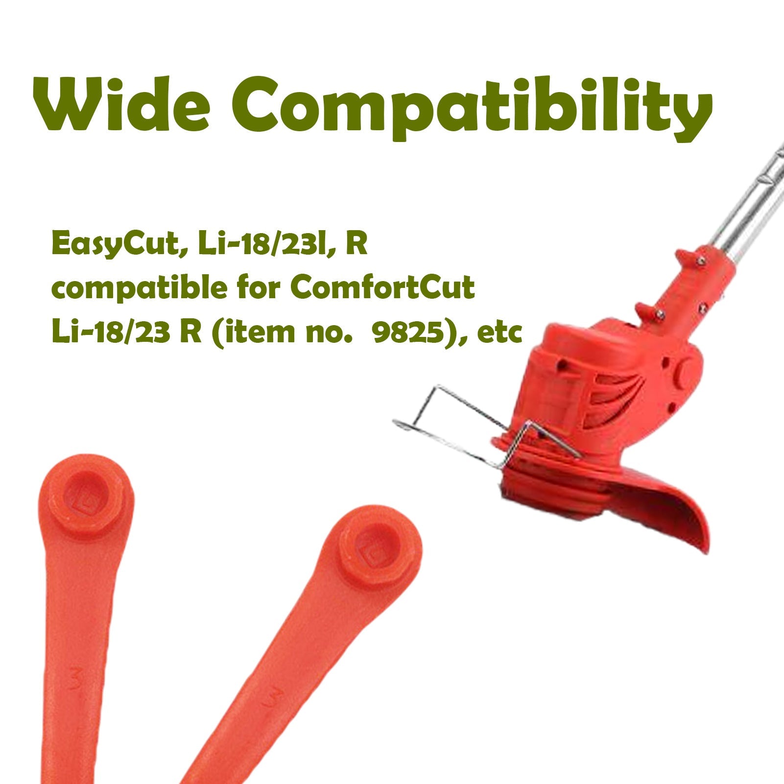 Lawn Trimmers Red Plastic Blades for Precision Cutting Gardening Tool Accessories