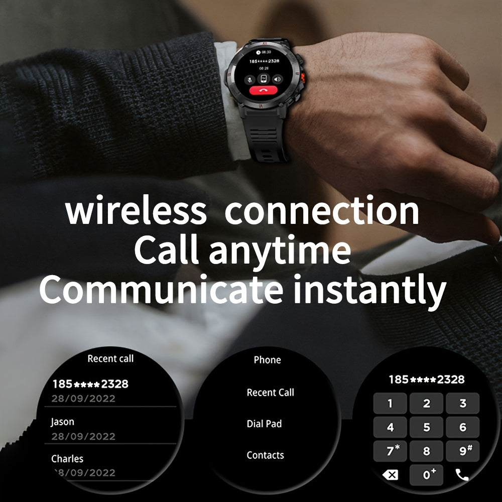 Reloj inteligente para Android iOS Pulsera de fitness Multi-deporte Llamadas Linterna LED Correa de silicona