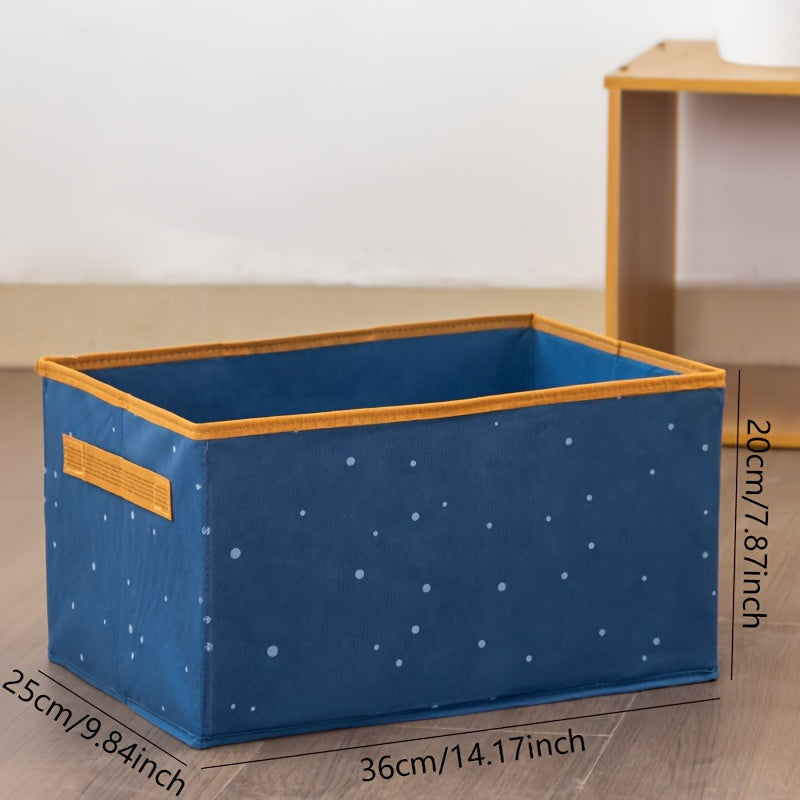 Foldable Fabric Storage Box with Lid for Clothes Toys and Home Organization