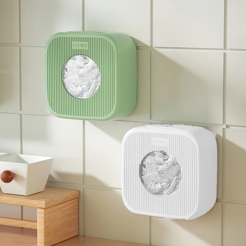 Настенный держатель для пластиковых пакетов, органайзер для хранения на кухне для обёрток и аксессуаров