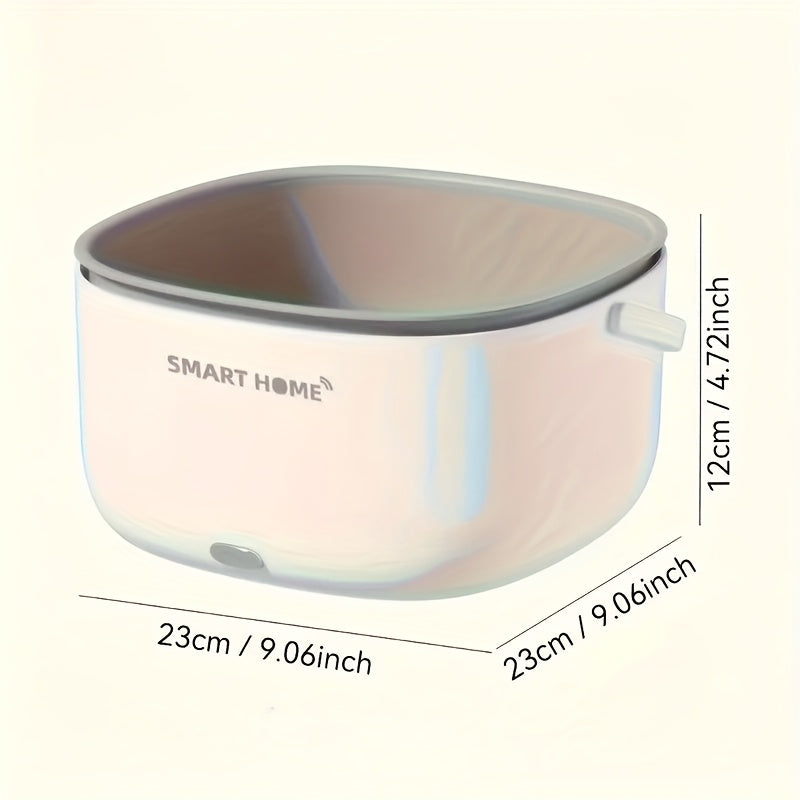 Portable USB Vegetable Fruit Washer Basket Large Capacity White PP Chemical-Free Auto Purification