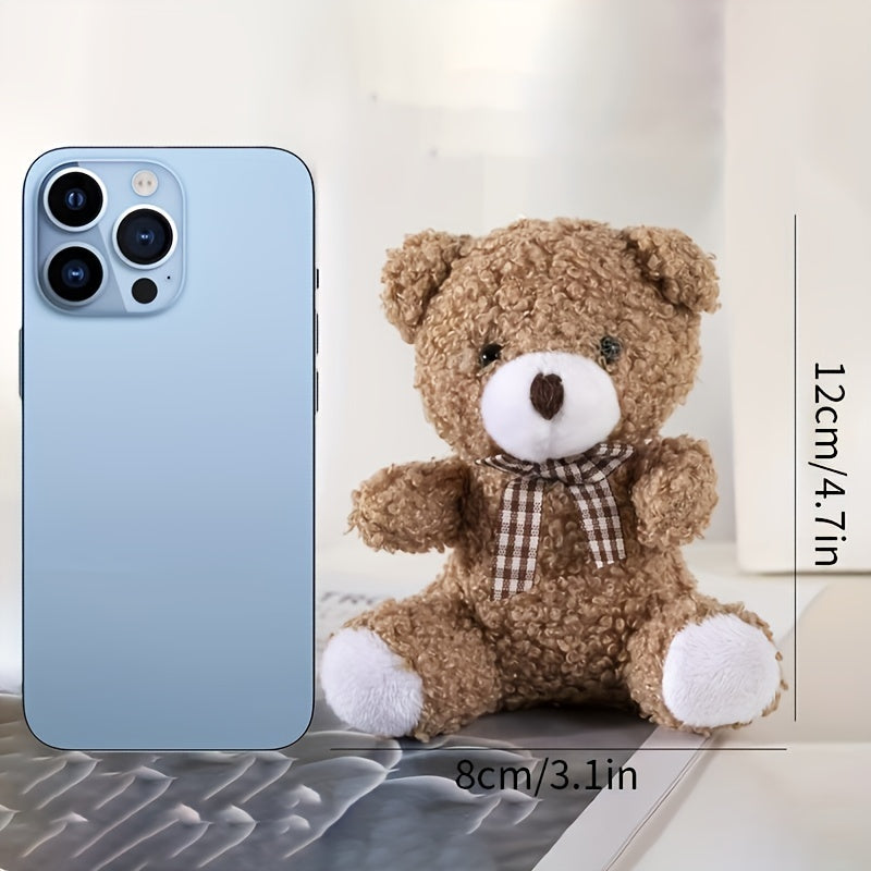 Medium Breed Plush Cartoon Bear Toy for Pets Fabric Stuffed Animal Random Color