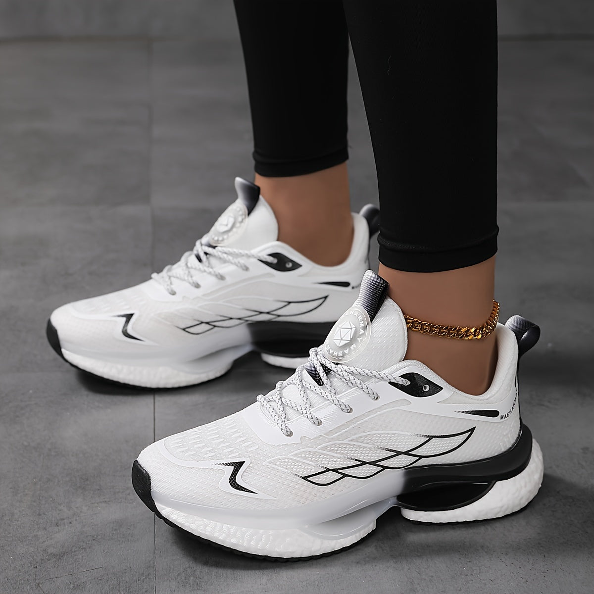 Women's Plus Size Breathable Running Shoes Mesh Cushioned Support Suitable for Walking Jogging