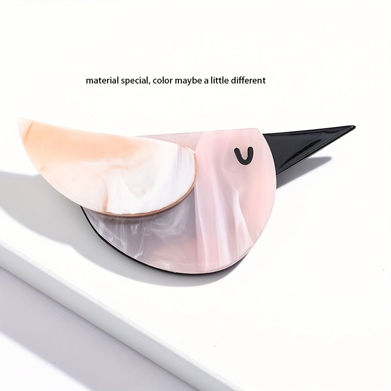 Broches de ave de acrílico, alfileres de solapa, accesorio de moda, lindo estilo punk