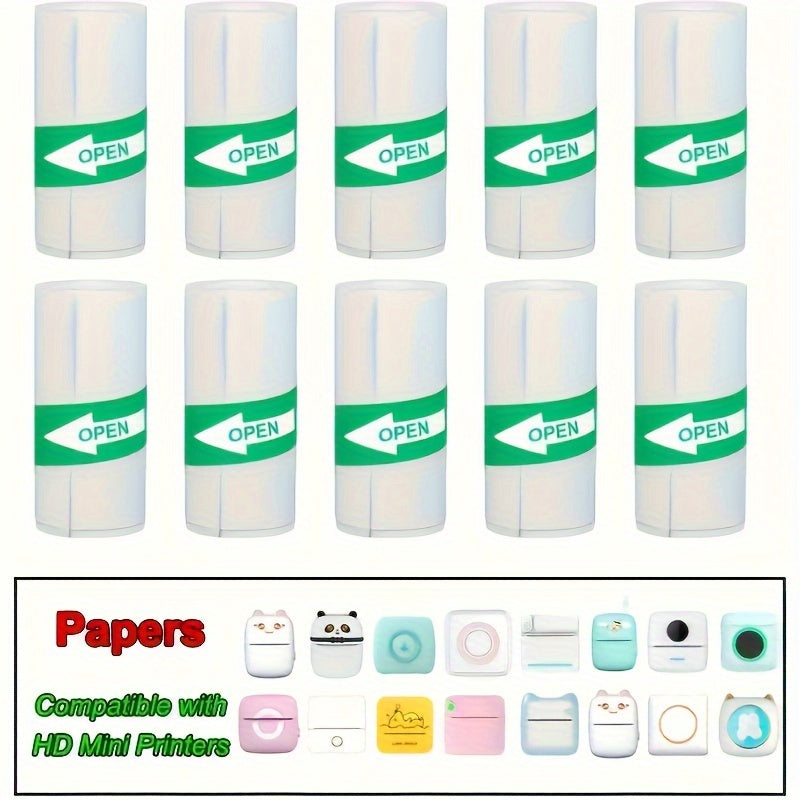 Mini Pocket Printer for Printing Text and Pictures on 57x30mm Self-Adhesive Thermal Paper