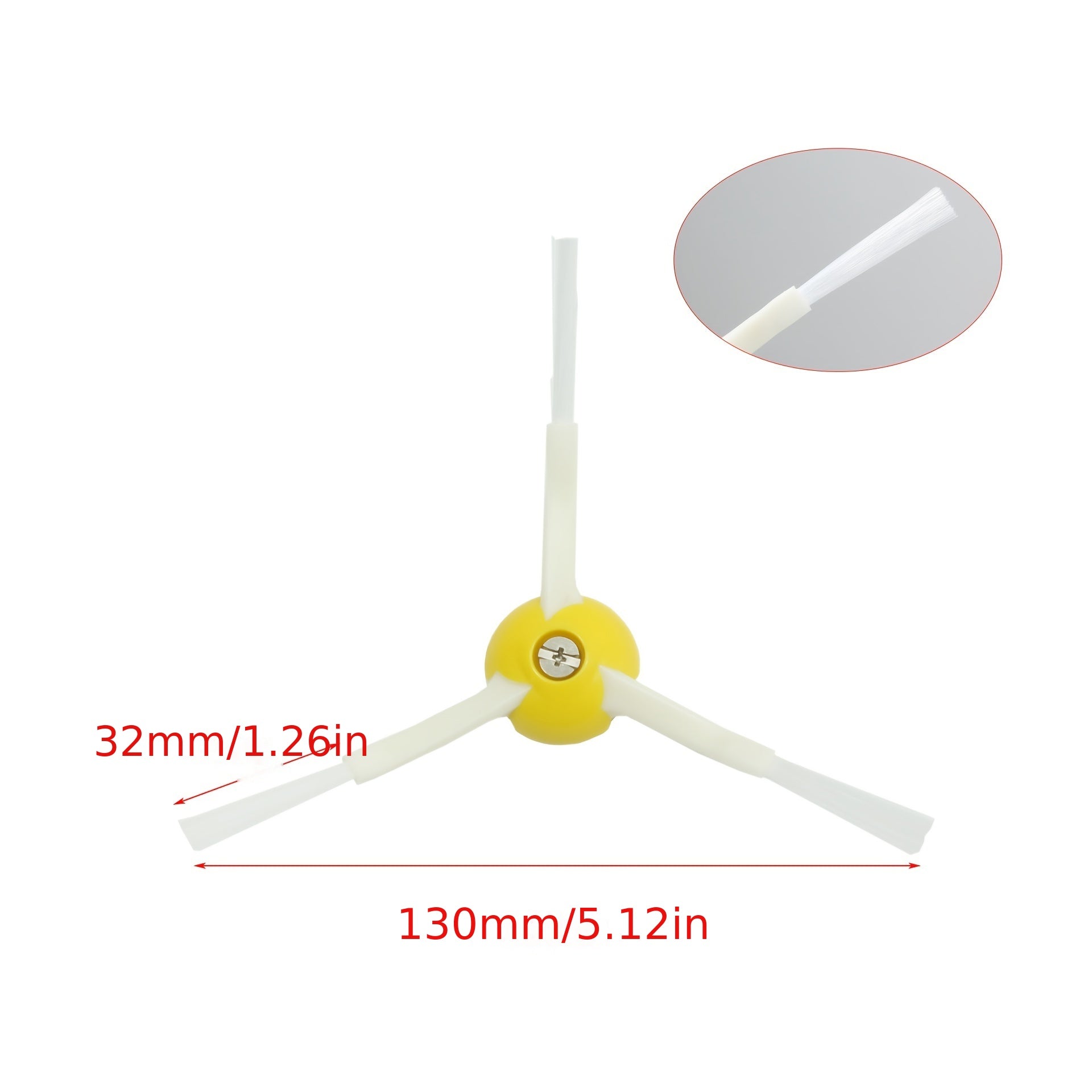 Replacement Side Brush Set for Robot Vacuum Cleaners 6 Pieces Compatible with 600-900 Series