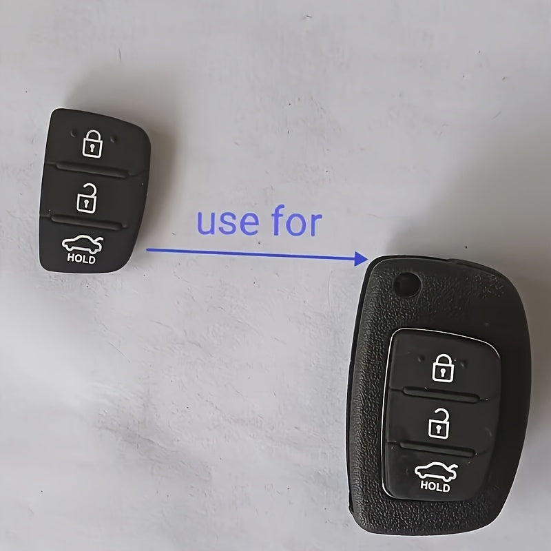 Universal Silicone Remote Key Fob Cover for 3-Button Flip Key Control