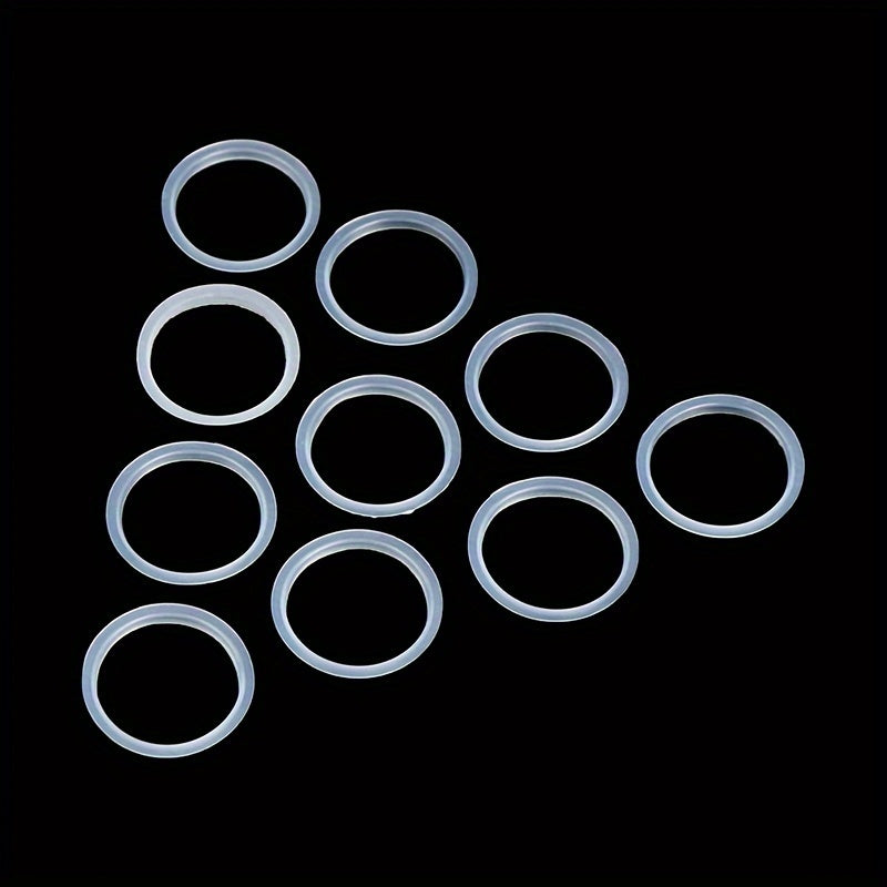 Coffee Pod O-Ring Seals 10 Pcs, Food-Grade Silicone, Leakproof, Reusable, White