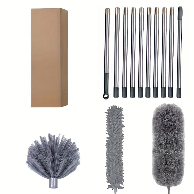 Uzoqroq cho'tka to'plami, zanglamaydigan po'latdan yasalgan ustun - Osonlik bilan to'rg'ay va changlarni olib tashlang - Uy, avtomobil va ochiq joylar uchun mukammal - Batareyalar kerak emas