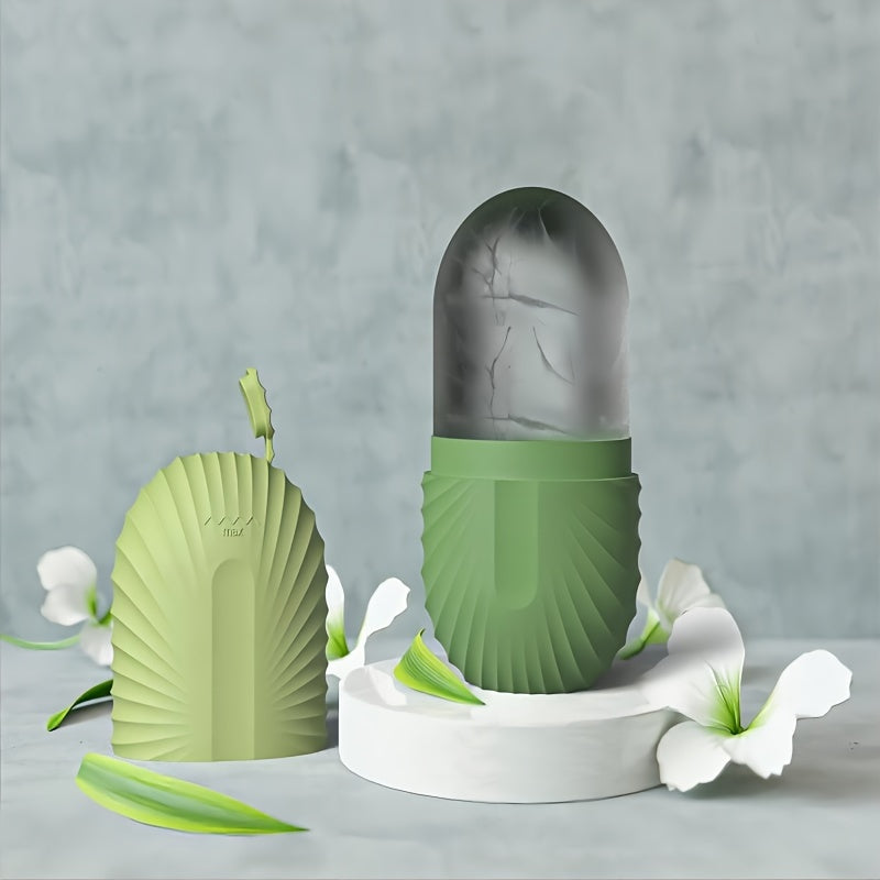 Yuzdagi shishlarni kamaytirish uchun Ice Roller, yuz massajeri, qayta ishlatiladigan, suv o'tkazmaydigan