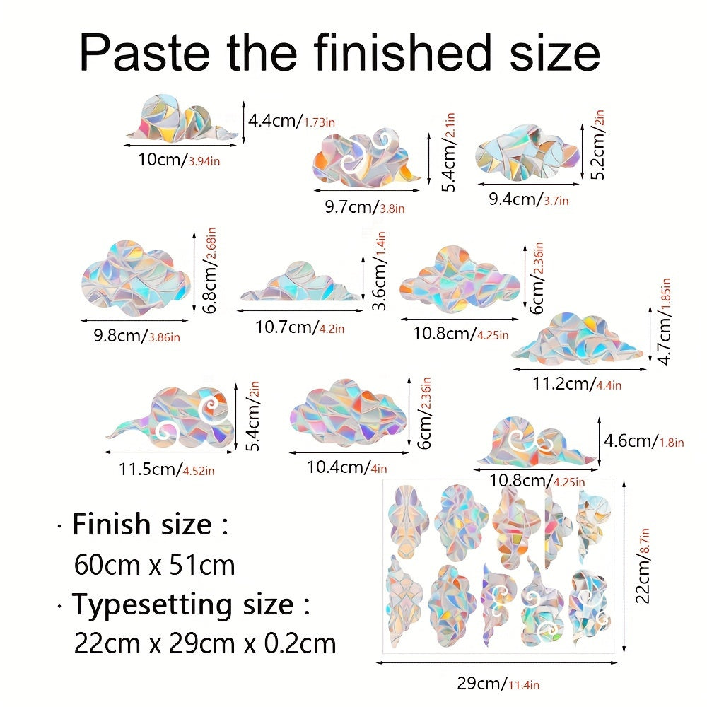 Round Glass Sun Catcher Rainbow Window Film Electrostatic PVC Sticker for Home Decor