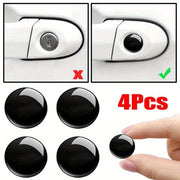 4Pcs Car Door Lock Protection Kit Black Scratch Resistant Entry Film