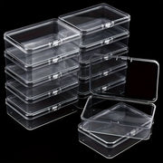 Clear Plastic Storage Box for Jewelry Hair Clips Nail Art Crafts and Hardware