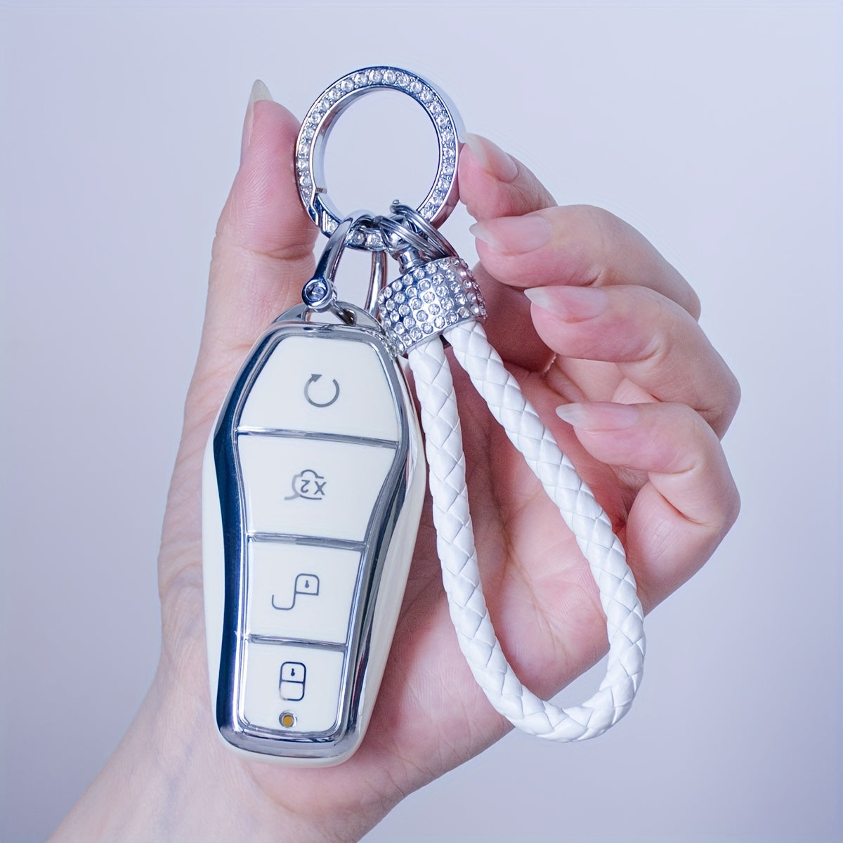 TPU Key Fob Cover for EV Car Key Protector for Song Plus, Atto 3, Han EV