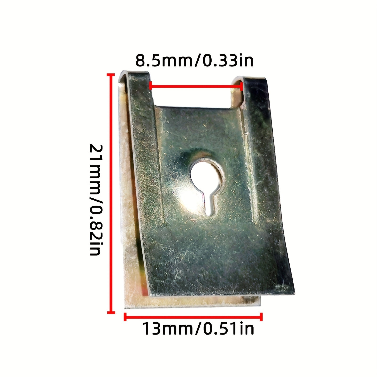 40PCS Metal Nut Screw Washers U-Nut Clips for Car Engine Shield Bumper