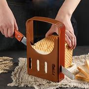 Bread Slicer Set for Homemade Bread Croissants Sandwiches Foldable Compact Guide Kitchen Use