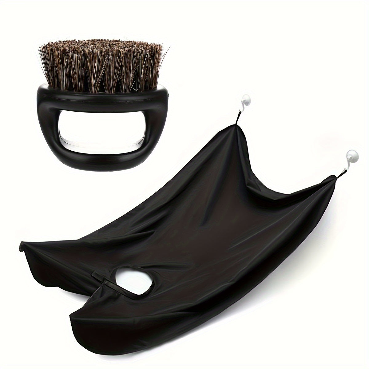 Мужской набор для бороды с щеткой и бритвой для укладки и полотенце для волос