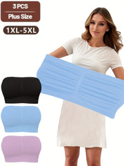 Women's Seamless Wireless No-Pad Sports Bras Breathable Mesh Yoga Workout Pack of 3