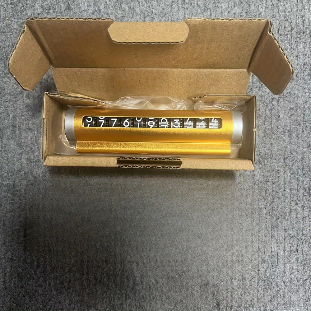 Universal Metal Car Parking Card Aluminum Phone Number Plate Auto Accessories