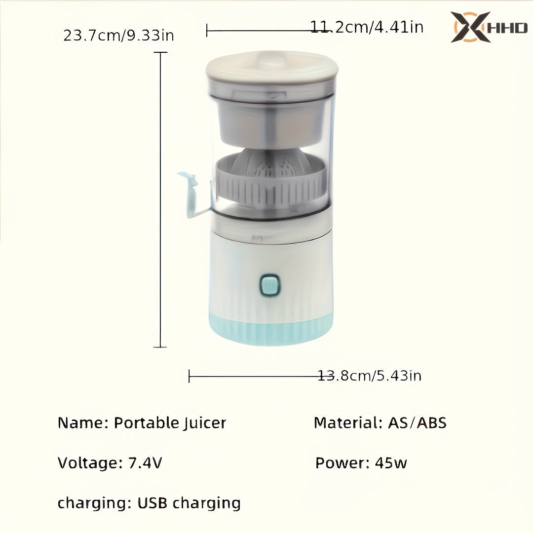 Portable USB Citrus Juicer and Fruit Extractor with High Efficiency