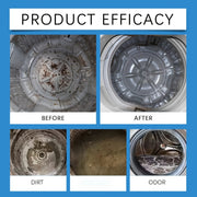 Stain Remover and Cleaning Powder for Washing Machines, Residue-Free, Odor Elimination