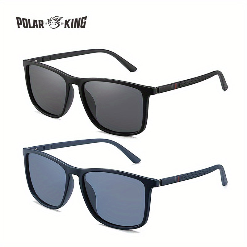 Unisex Retro Classic Square Polarized Sunglasses for Men Women Casual Outdoor Sports Travel