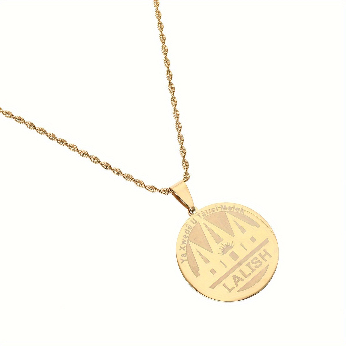 Nayzaviy po'latdan yasalgan Yezidi Lalish ma'badining pandanti - Har kuni va bayramlarda kiyish uchun mukammal zamonaviy moda zargarlik buyumlari