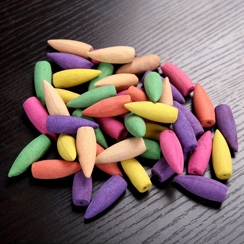 Tabiiy tutun trubkasi, atirgul, mugwort, sandal daraxti, jasmin va yashil choy hidlarining kombinatsiyasi bilan, tutun ushlagichi bilan birga. Meditatsiya va yoga uchun ideal, mukammal sovg'a qiladi.