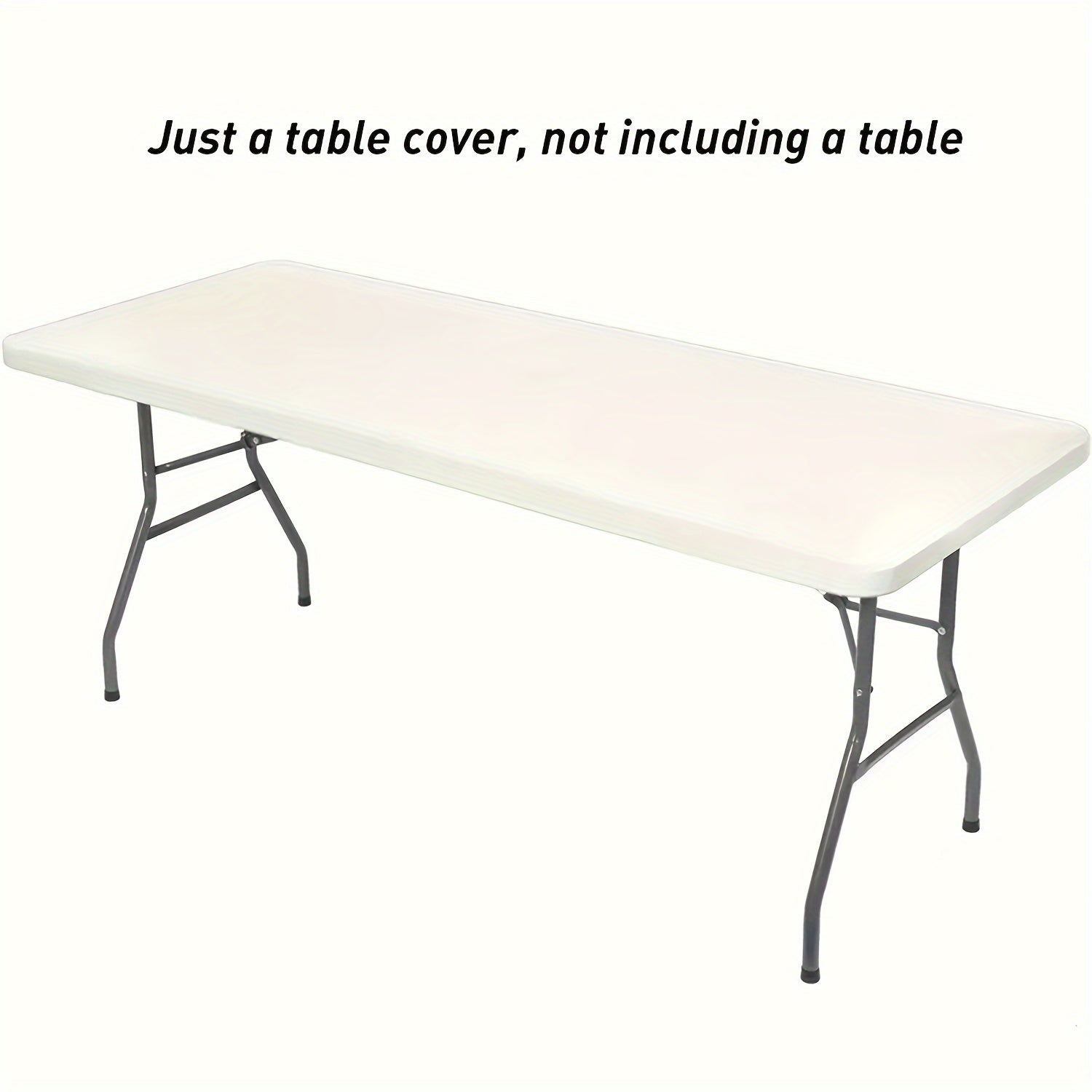 Stretch Fitted Polyester Spandex Tablecloth for 182.88cm Tables Indoor Outdoor