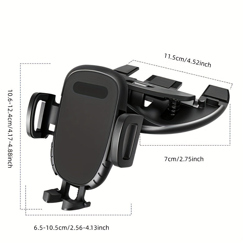 Soporte universal para teléfono de coche, montura en ranura de CD, silicona, rotación de 360°