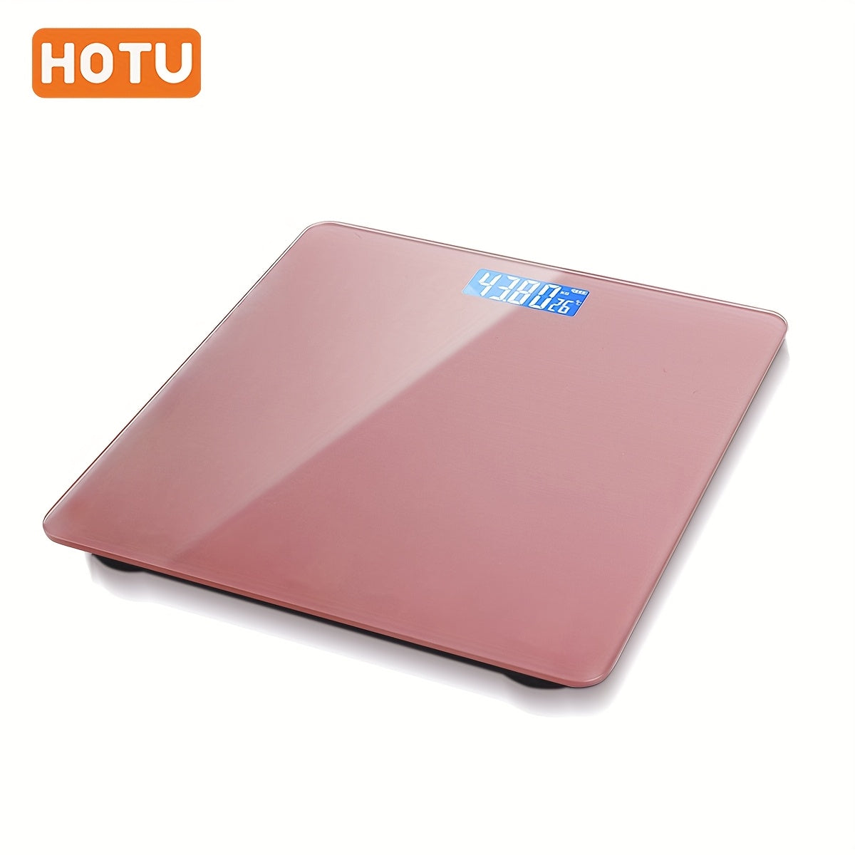 HOTU 1 dona Aqlli Uy O'lchagichi LCD displey, harorat ko'rsatkichi va maksimal yuklama 0.1 lbs (400 lbs/180 kg) ga aniqlik bilan. Batareya kiritilmagan.