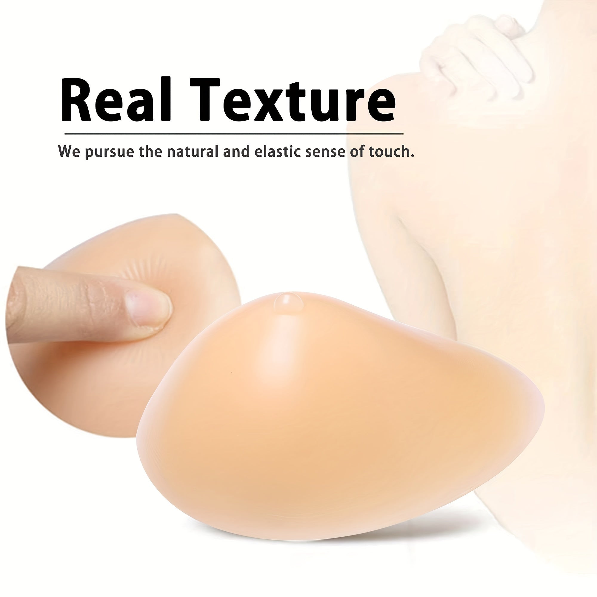 Ladies' Silicone Breast Enhancement Pads Water Drop Shape for Medical Prosthesis
