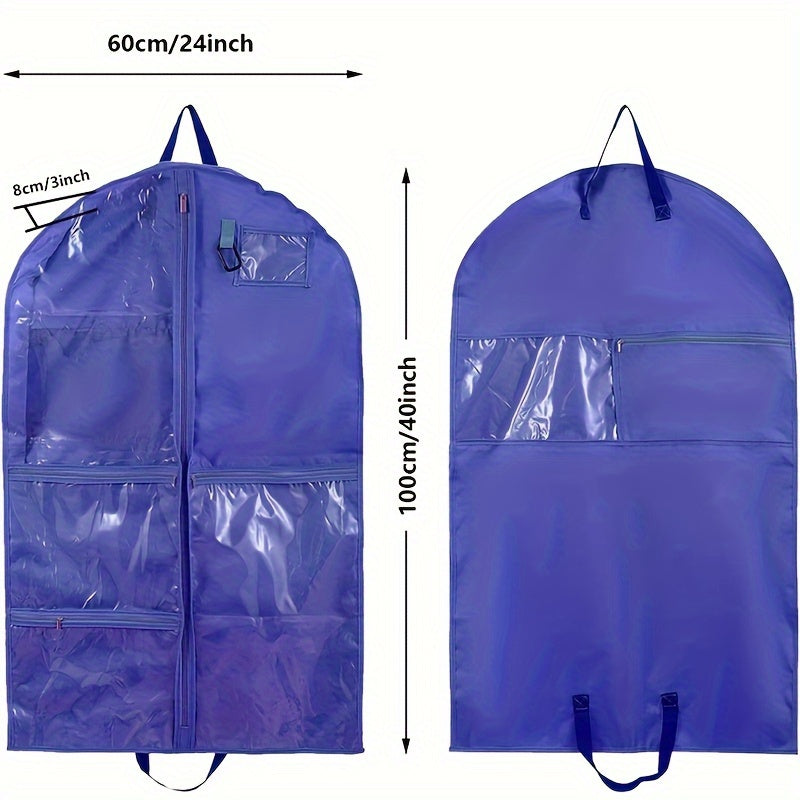 Clothing Storage Bag with Zipper and Window for Suits Coats Space Saving Organizer