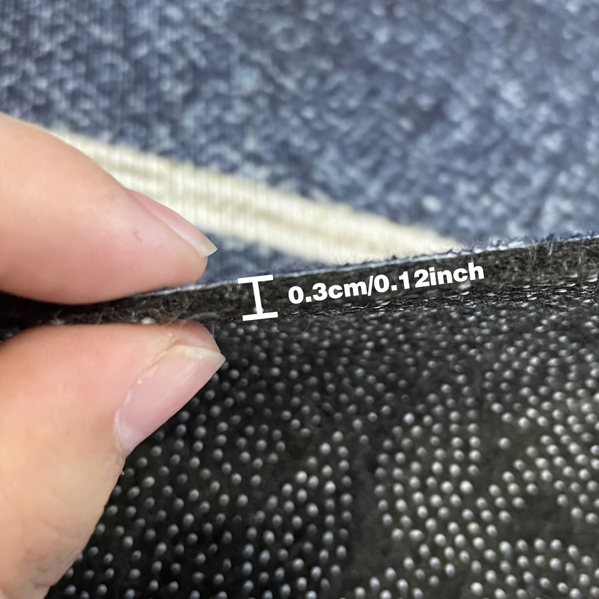 Set of 2 Non-Slip Kitchen Mats Low Pile Easy-Clean Runner Rugs for Home Floors