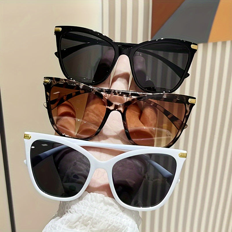 Crossbody Fashion Sunglasses for Women Rice Cat Eye Summer Travel Party Street Style