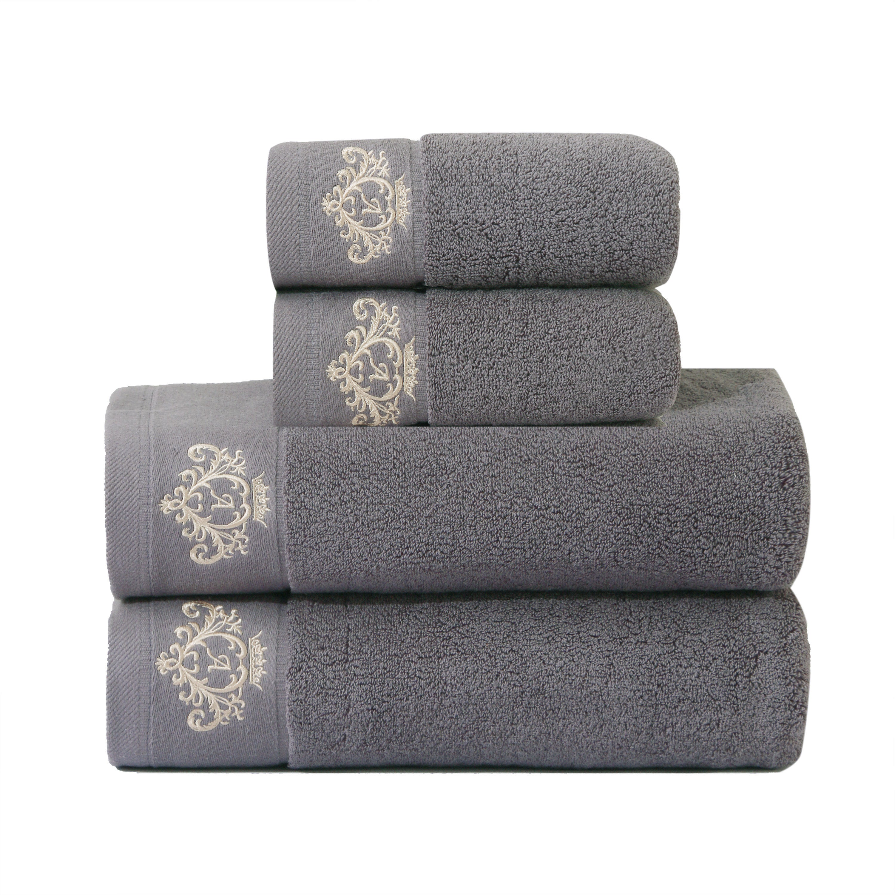 Cotton Towel Set Bath Hand and Bath Towels Soft Absorbent Durable 34.8x74.9cm 70.1x139.7cm