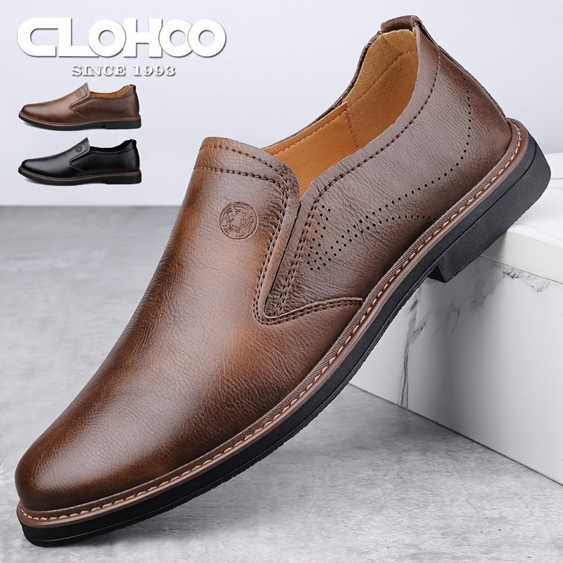Men's Split Loafers Breathable Design Soft Rubber Sole Casual All-Season