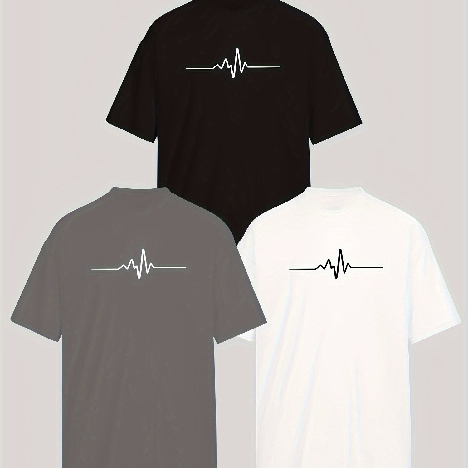 Erkaklar uchun zamonaviy yozgi krujkali qisqa qo'l sport futbolkasi, har qanday holat uchun mukammal.