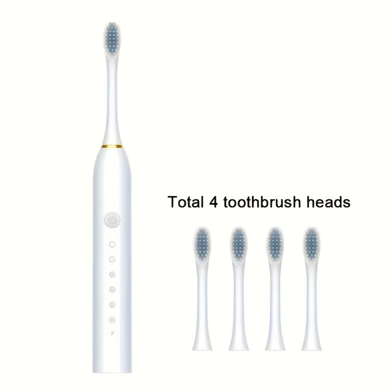 Electric Toothbrush for Adults with 6-Speed Mode Rechargeable USB Headset