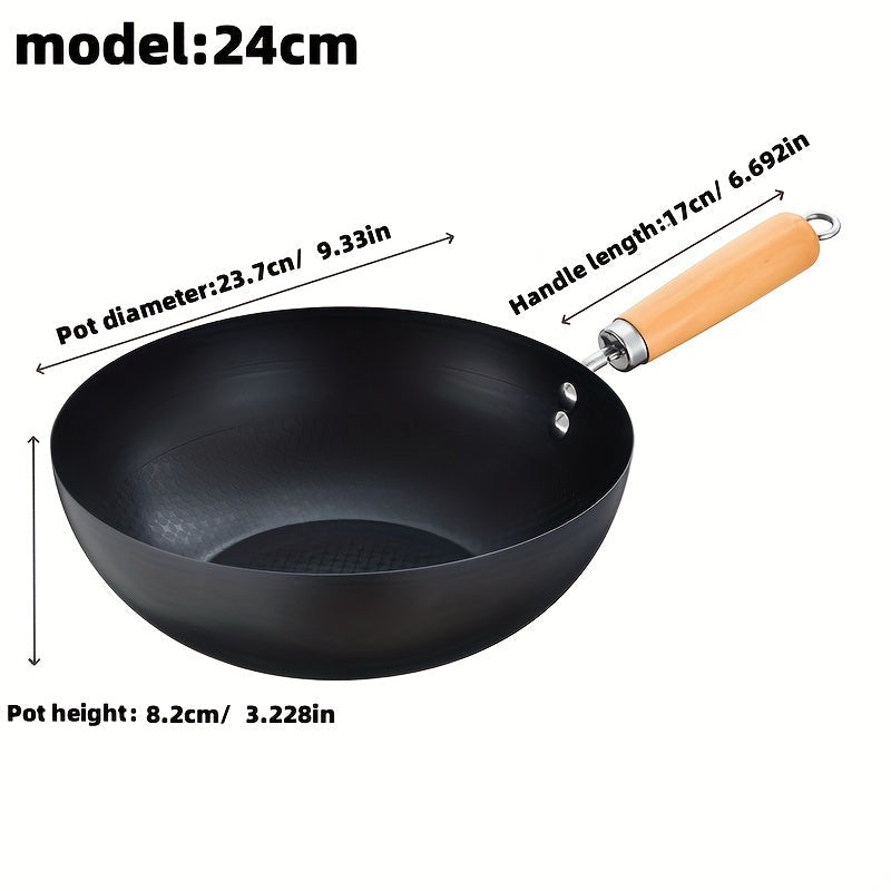 Cast Iron Skillet Non-Stick Coated for Induction Gas Stoves 10 Inch Flat Base
