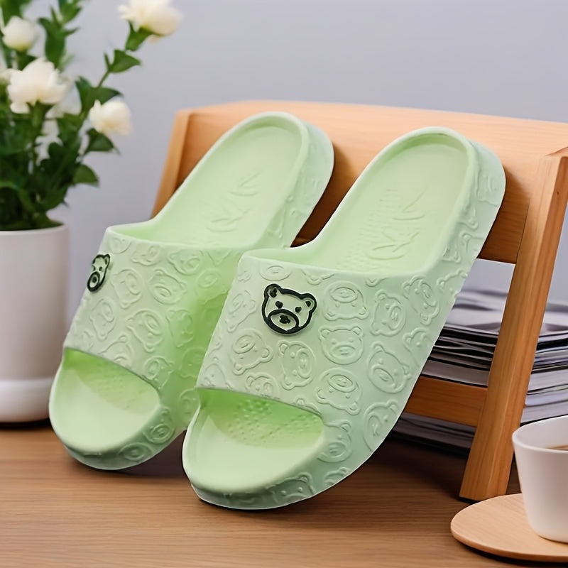 Ayollar uchun EVA slaydlar, sirpanishga qarshi ichki va tashqi uy choyshablari, qora va oq aksentlar