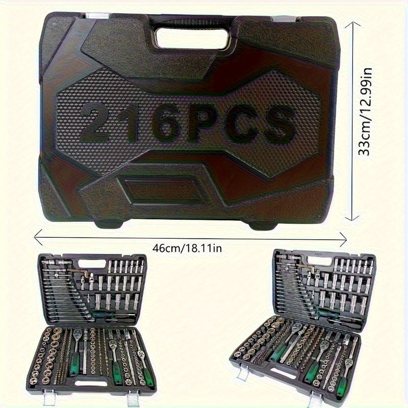 Multi-Purpose Car Motorcycle Repair Tool Kit with Storage Box