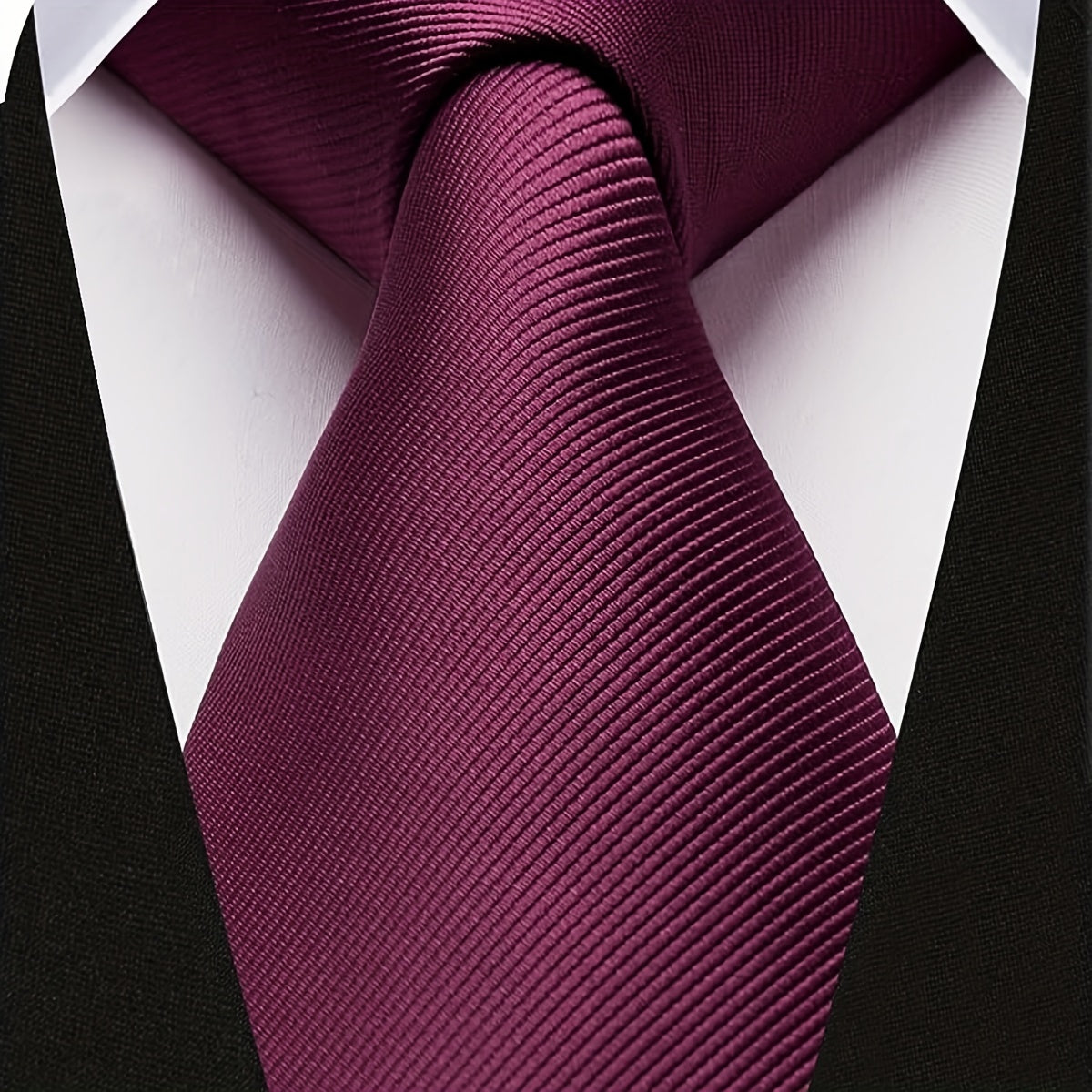 Мужской однотонный галстук для деловых свадеб и официальных мероприятий