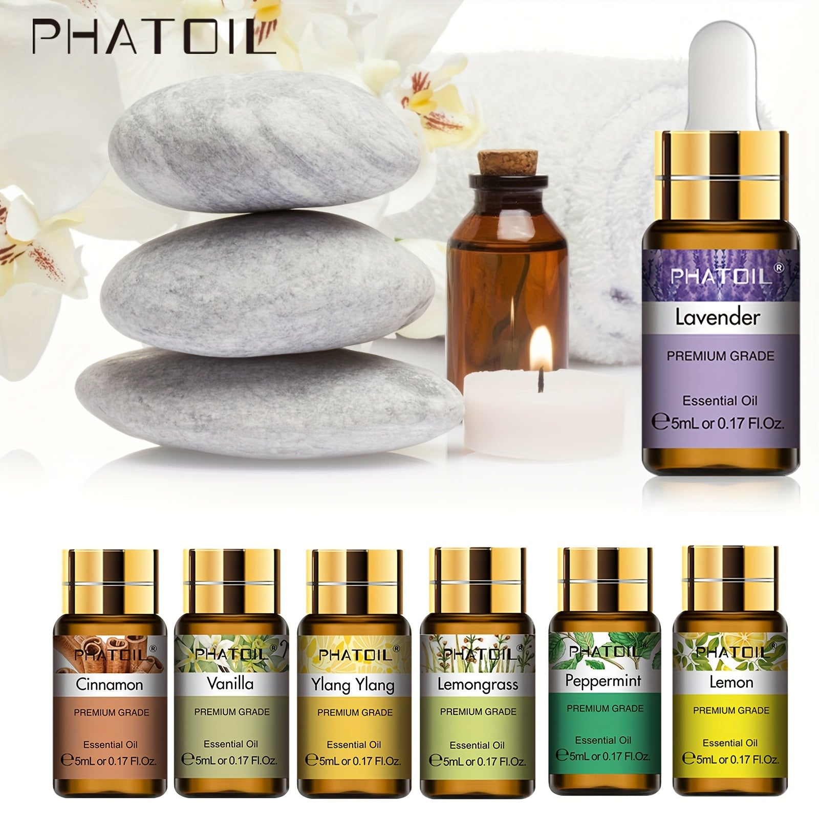 15-Piece Essential Oil Set Mood-Lifting Liquid Aromatherapy Less Than 1L